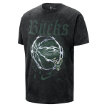 T - shirt nike nba max90 milwaukee bucks courtside � halloween � pour homme - noir