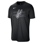 T - shirt nike nba san antonio spurs courtside pour homme - noir