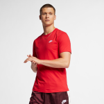 T - shirt nike club pour homme - rouge T - shirt nike club pour homme - rouge