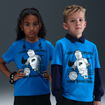 T - shirt nike x lego ; collection pour enfant - bleu