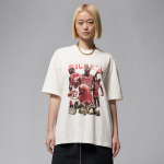 T - shirt oversize à manches courtes et motif jordan pour femme - blanc T - shirt oversize à manches courtes et motif jordan pour femme - blanc