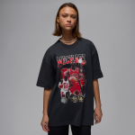 T - shirt oversize à manches courtes et motif jordan pour femme - noir T - shirt oversize à manches courtes et motif jordan pour femme - noir