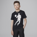 T - shirt � pois air jordan pour ado - noir