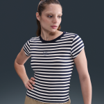 T - shirt  rayures ajust nike sportswear pour femme - bleu