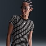 T - shirt slim ray nike sportswear chill knit pour femme - noir
