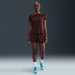 Short 2 - en - 1  taille mi - basse 8 cm dri - fit nike one pour femme - rouge