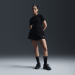 Short ample  taille haute nike sportswear phoenix fleece pour femme - noir