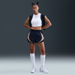 Short d'athltisme ample taille mi - haute nike sportswear 7, 5 cm pour femme - bleu
