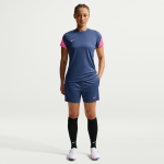 Short de foot en maille nike dri - fit strike pour femme - bleu