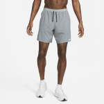 Short de running 2 - en - 1 18 cm dri - fit nike stride pour homme - gris Short de running 2 - en - 1 18 cm dri - fit nike stride pour homme - gris