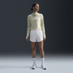 Short de running dri - fit taille mi - haute avec sous - short intgr nike tempo pour femme - blanc