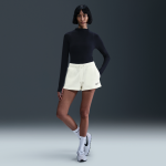 Short taille mi - haute nike sportswear phoenix fleece 5 cm pour femme - blanc