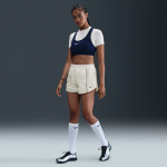 Short tiss taille mi - haute 5 cm nike windrunner pour femme - blanc