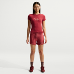 Short en velours nike pour femme - rouge