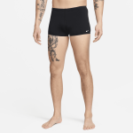 Slip de bain  jambe carre nike poly solid pour homme - noir