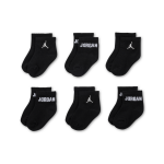 Socquettes jordan everyday essentials pour bébé et tout - petit (6 paires) - noir Socquettes jordan everyday essentials pour bébé et tout - petit (6 paires) - noir