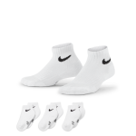 Socquettes rembourr�es nike everyday pour enfant (3 paires) - blanc