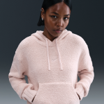 Sweat  capuche ample en maille nike phoenix cozy boucl pour femme - rose