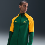 Sweat � capuche d'entra�nement de rugby � zip nike springboks pour homme - vert