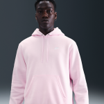 Sweat � capuche en fleece nike club pour homme - rose