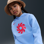 Sweat  capuche de foot erling haaland club fleece pour ado - bleu