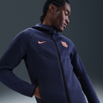 Sweat � capuche de foot en fleece nike total 90 fc barcelona tech windrunner pour homme - bleu