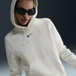 Sweat  capuche nike phoenix fleece pour femme - blanc
