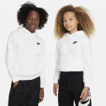 Sweat  capuche nike sportswear club fleece pour ado - blanc