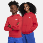 Sweat � capuche nike club fleece pour ado - rouge