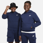 Sweat à capuche nike club fleece pour ado (taille élargie) - bleu Sweat à capuche nike club fleece pour ado (taille élargie) - bleu