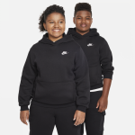 Sweat  capuche nike sportswear club fleece pour ado (taille largie) - noir