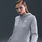 Sweat � capuche nike club fleece pour femme - gris