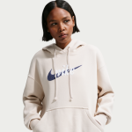 Sweat � capuche oversize � logo nike phoenix fleece pour femme - marron