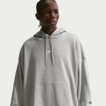 Sweat � capuche oversize en molleton nike club pour homme - gris