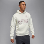 Sweat  capuche en tissu fleece paris saint - germain pour homme - blanc