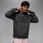 Sweat  capuche en tissu fleece paris saint - germain pour homme - gris