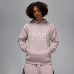 Sweat  capuche en tissu fleece paris saint - germain pour homme - rose