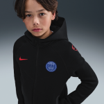 Sweat  capuche et zip de foot en fleece nike total 90 paris saint - germain tech 3e tenue pour ado - ...