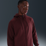 Sweat � capuche et zip haute performance dri - fit uv nike primary fleece pour homme - rouge