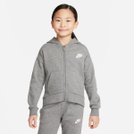 Sweat  capuche  zip nike club fleece pour enfant - gris