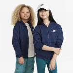 Sweat  capuche et zip nike sportswear club fleece pour ado - bleu