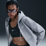 Sweat à capuche et zip nike phoenix fleece pour femme - gris Sweat à capuche et zip nike phoenix fleece pour femme - gris