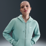 Sweat  capuche et zip nike sportswear phoenix fleece pour femme - vert