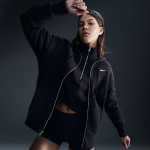 Sweat  capuche et zip oversize nike phoenix fleece pour femme - noir
