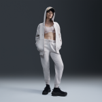 Sweat  capuche et zip oversize nike sportswear phoenix fleece pour femme - marron