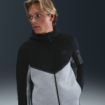 Veste  zip en fleece windrunner nike tech pour homme - noir