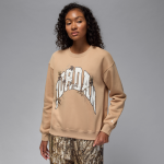 Sweat  col ras - du - cou jordan brooklyn fleece realtree pour femme - marron