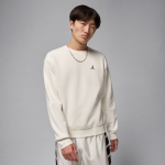 Sweat à col ras - du - cou en tissu fleece jordan brooklyn pour homme - blanc Sweat à col ras - du - cou en tissu fleece jordan brooklyn pour homme - blanc