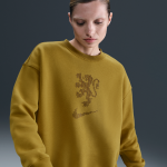 Sweat oversize  col ras - du - cou nike football pays - bas phoenix fleece pour femme - marron