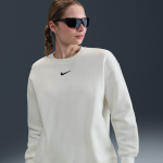 Sweat oversize à col ras - du - cou nike phoenix fleece pour femme - blanc Sweat oversize à col ras - du - cou nike phoenix fleece pour femme - blanc